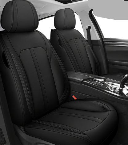 Autostoelhoezen – Autostoelbekleding – Stoelhoes Set – Auto Interieur Bescherming – Universeel – Lederen Complete Set 5 Zitplaatsen – Airbag Compatibel – Hoogwaardig Nappa Leer