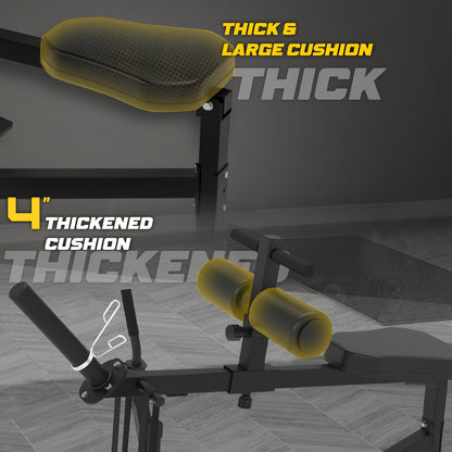Legtrainer – Leg Exerciser – Beenapparaat – Thigh Trainer – Heuptrainer – Verstelbaar – Stabiel IJzeren Frame – Comfortabel Zitkussen – Zwart