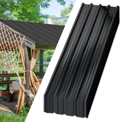 Dakpanelen – Dakplaten – Dakbedekking – Dakplaat – Golfplaat – Gegalvaniseerd Staal – 129x46 cm – 0,25 mm Dikte – Groen – Set van 36 stuks – Weerbestendig & Lichtgewicht