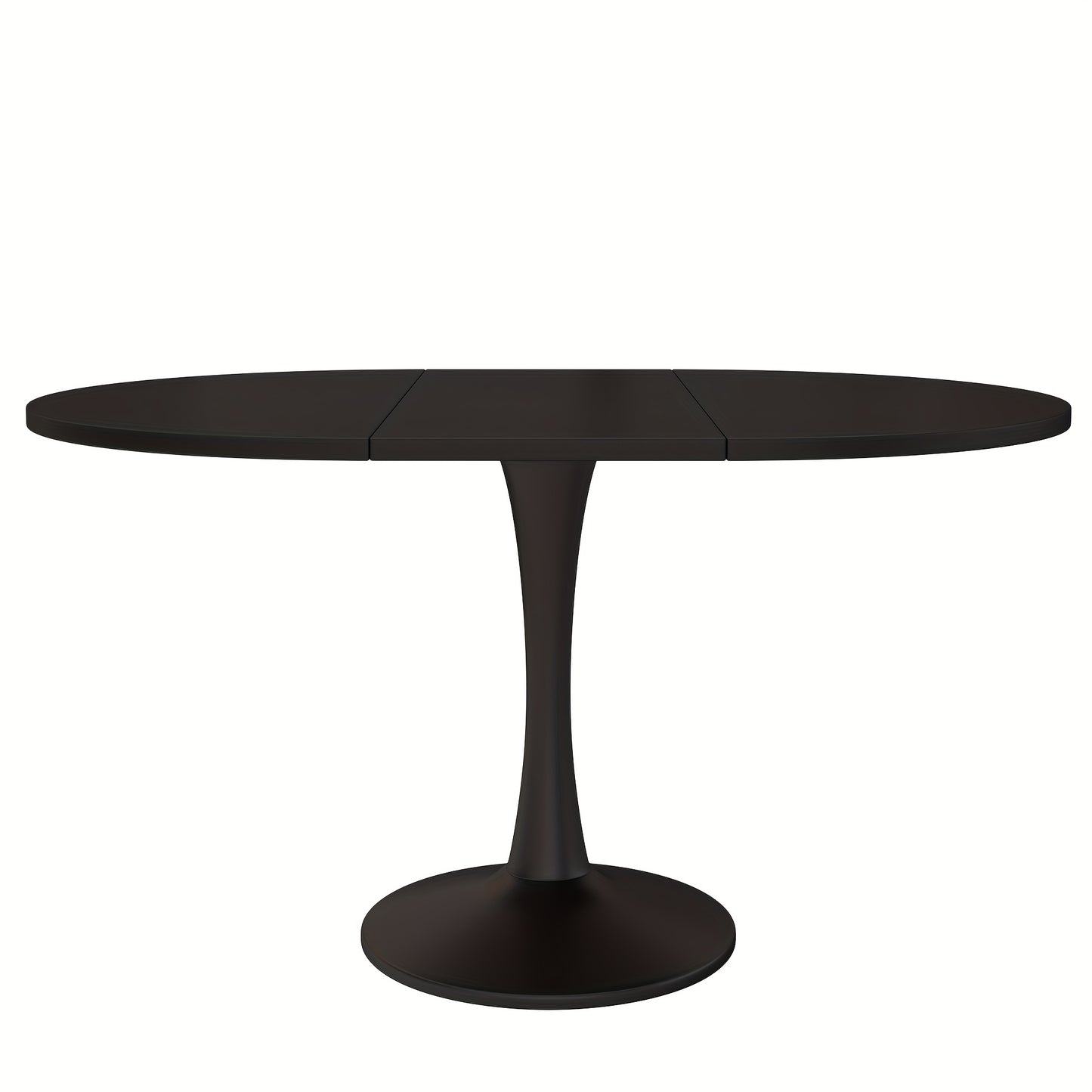 Extendable Dining Table, Oval Dining Table, Coffee/Lounge Table, L100/140 X W100 X H75cm, Modern Minimalist Dining Table, Black, Round Dining Table, Table for Dining Room, Extendable Tables for Dining Room, Round Dining Table