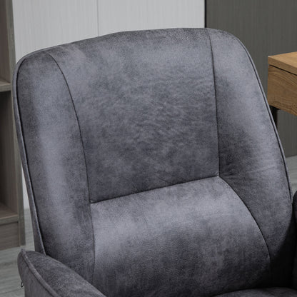 Bureaustoel – Office Chair – Draaistoel – Kantoorstoel – Bureau Stoel – Ergonomisch Design – Verstelbare Hoogte – Kantelfunctie – Microvezel – Maximaal 120 kg – Lichtgrijs – 67x69x92-102 cm