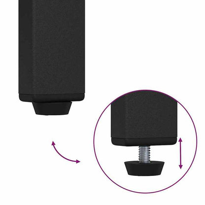 Extra Hoog Kapstokrek – Kledingrek – Garderoberek – Hangrek – Stellingrek – Zwart Eiken Fineer – 3-laags Opbergrek – 184 cm Hoogte – Stevige Engineered Houtstructuur