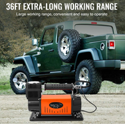 Luchtcompressorpomp - 12V - 150PSI - 30MPA - Draagbaar - voor vrachtwagen Jeep voertuig & SUV bandenpomp - QUORE