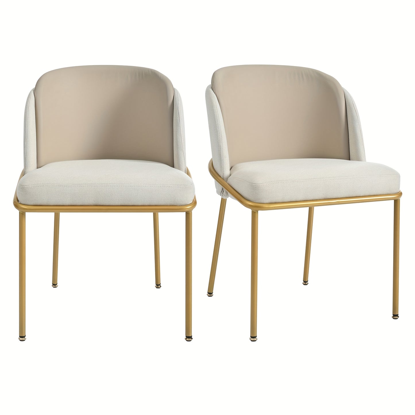 Moderne Eetkamerstoelen – Stoelen Zonder Armleuningen – Design Stoelen – Comfortabele Stoelen – Blauw – Verstelbare Voeten – Stevig Metalen Frame