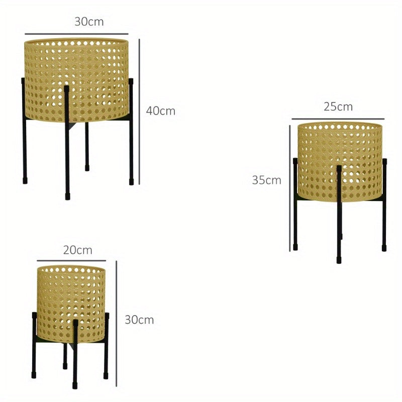 Plantenhouder – Plantenstandaard – Plantenrek – Plantenhouder 3 Niveaus – Gouden Kleur – Ruimtebesparend Ontwerp – Lichtgewicht