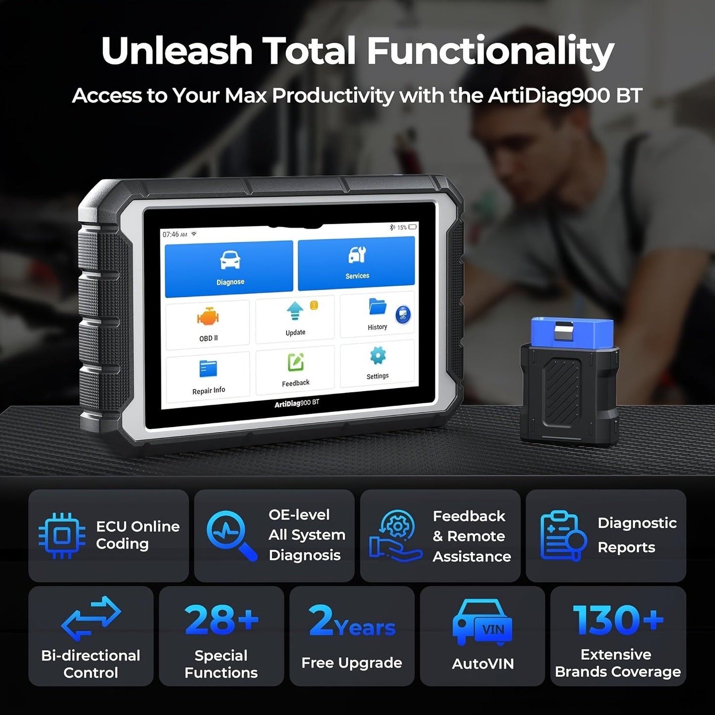 OBD2 Scanner BMW – Diagnoseapparaat – Foutcodelezer – Uitlezer – Systeemscanner – Volledige Systeemdiagnose – Batterijregistratie – CBS & EGS Reset
