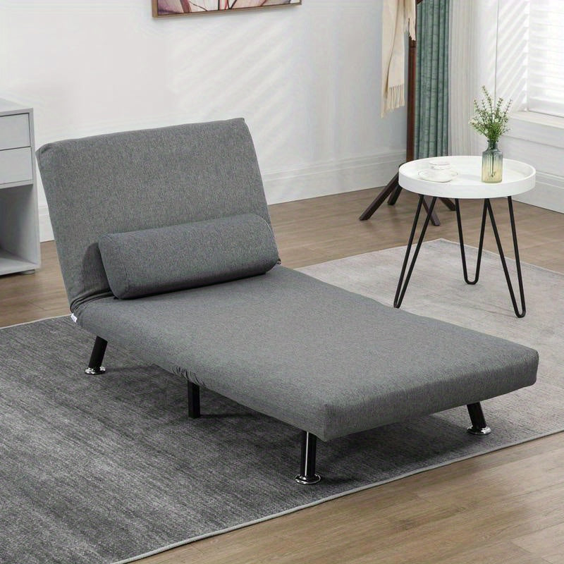 Convertible Sofa Bed Chair with Adjustable Backrest - Sleeper Sofa, Heavy-Duty 149.69KG Capacity, Space-Saving Modern Design, No Assembly Required - Ideal for Living Room, Bedroom, Apartment, Dorm - Easy-Clean Fabric Upholste
