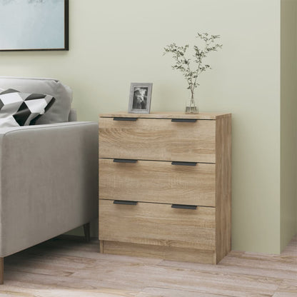 Dressoir – Kast – Sideboard – Opbergmeubel – Commodes – Houtlook Sonoma Oak – 3 Laden – Zonder Elektriciteit