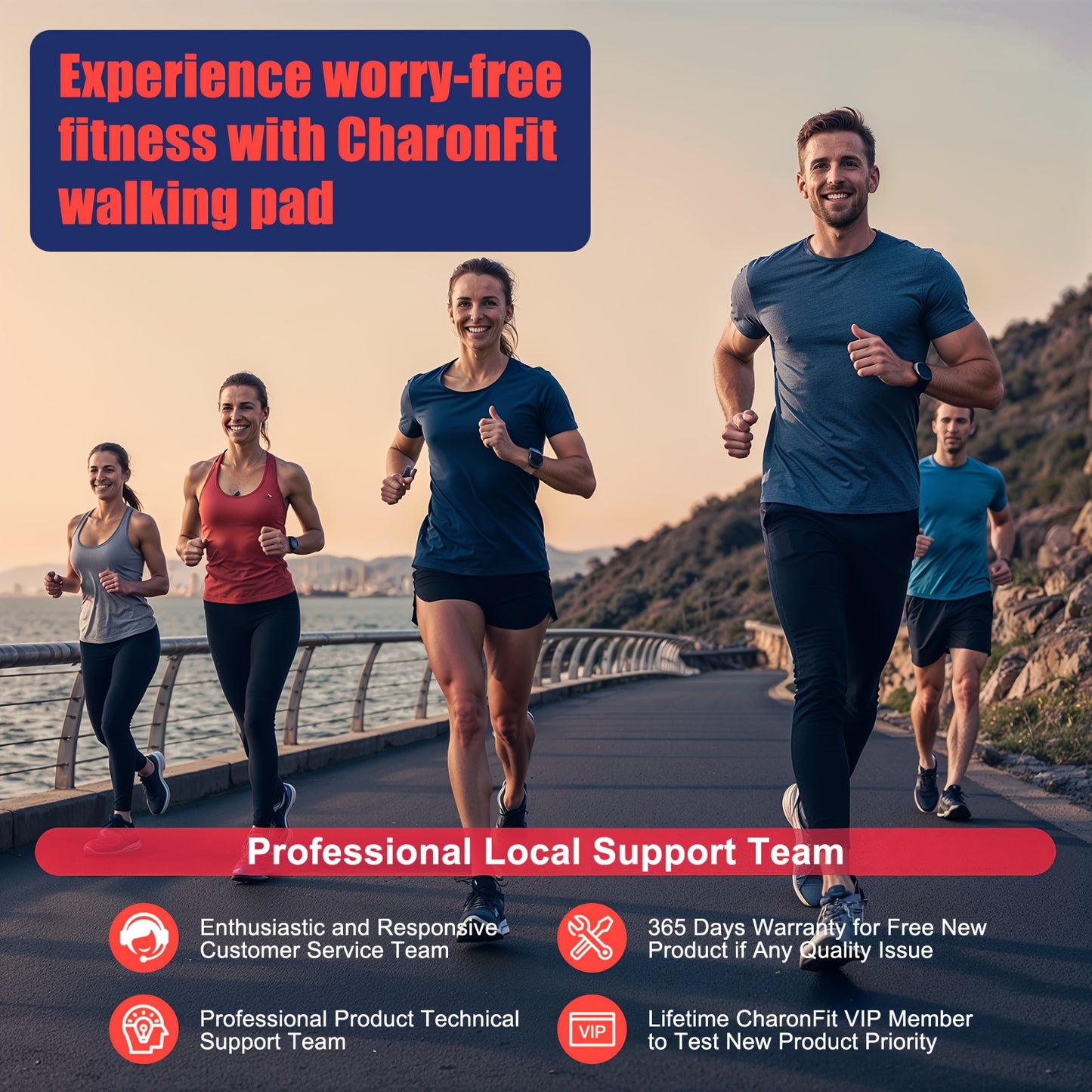 Loopband – Wandelband – Walking Pad – Hardloopband – Treadmill – 4% Hellingshoek – Krachtige 2,25 PK Motor – Max. 100 kg Belastbaar