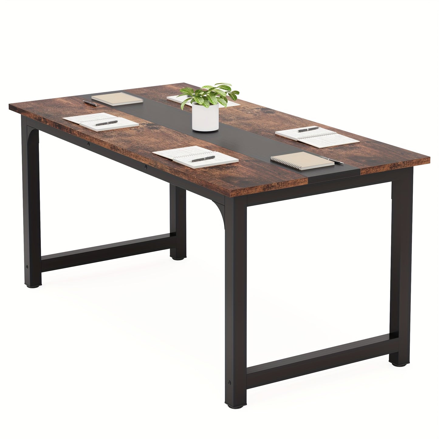 Bureau – Vergadertafel – Werkplek – Computertafel – Schrijftafel – Modern Houten Design – 160x80 cm – Bruin Houtnerf