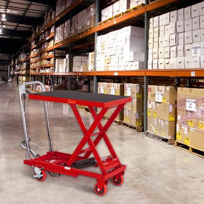 Hydraulische Hefkar – Schaarlift – Liftkar – Hefwagen – Transportkar – Hefhoogte 72 cm – Draagvermogen 227 kg