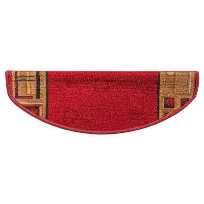 Trapmatten – Trapbekleding – Traplopers – Antislip Treden – Trapvloer Bedekking – Rood – Zelfklevend – 65x21 cm – Duurzaam Polyamide – Veiligheidsantislip