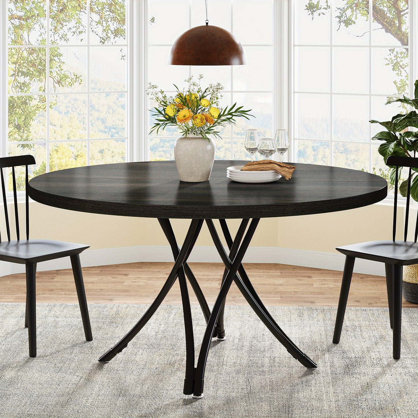 Console Tafel – Sidetable – Haltafel – Wandtafel – Opbergmeubel – Rustiek Industrieel Design – Eiken Grijs Afgewerkt Hout – Geometrisch Metalen Frame – Max. 99,79 KG Belasting – Eenvoudige Montage