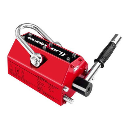 Magnetische Hijsgrijper – Hefklem – Grijper – Hijsblok – Magneetlift – Handmatige Bediening – Draagvermogen 2000 kg