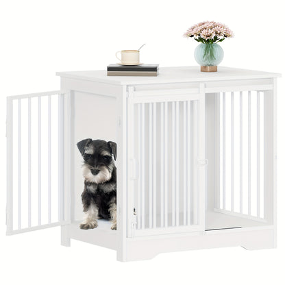 Hondenbench – Hondenkooi – Hondenhok – Bench – Hondenbox – Modern Design – 2 Schuifdeuren Met Slot – 65x110x81 cm – Geschikt Voor Grote Honden Tot 100 kg