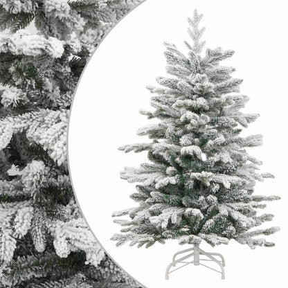 Kunstkerstboom – Nepboom – Kerstboom – Kunsttakken – Flockboom – 180 cm – Inclusief Standaard – Onderhoudsvrij