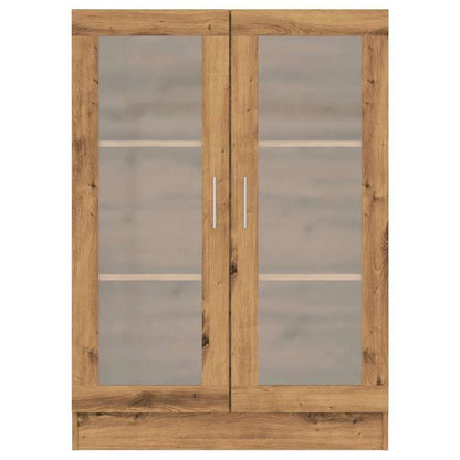 Houten Boekenkast – Handgemaakte Boekenplank – Moderne Opbergkast – Boekenrek – Minimalistische Boekenset – Multifunctioneel – 82,5x30,5x115 cm – Massief Eikenhout – Zwart Accent