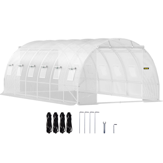 Kas – Kweekkas – Tunnelkas – Broeikas – Plantenkas – Gegalvaniseerd Stalen Frame – 6x3x2 Meter Groot