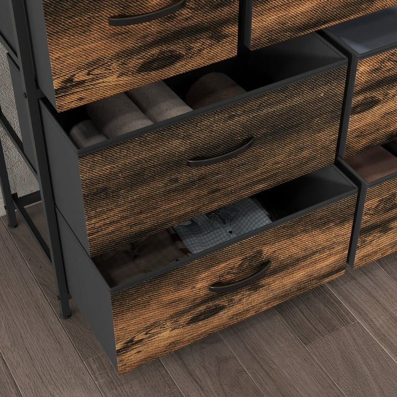 Ladekast – Dressoir – Opbergkast – Kommode – Kastje – 7 Lades – Stof Bekleding – Anti-Kantel Veilig