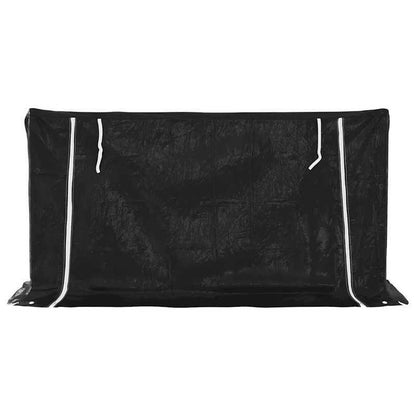 Houtopslag – Haardhoutrek – Brandhoutrek – Houtberging – Buitenrek – Roestvrijstalen Frame – Waterafstotende Regenkap 200,5x60,5x110,5 cm