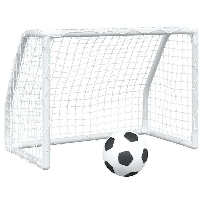 Voetbaldoel – Voetbalgoal – Voetbalgoals – Voetbaldoeltjes – Set van 2 – Inklapbaar & Draagbaar – 64x35x48 cm – Inclusief Witte Bal