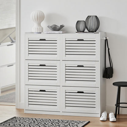 Keukenkast – Keukenbuffet – Dressoir – Opbergkast – Vitrinekast – MDF Beige – 4 Deuren Met 2 Glazen Deuren – Inclusief Lade 182,5 cm Hoog
