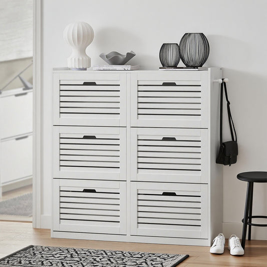 Keukenkast – Keukenbuffet – Dressoir – Opbergkast – Vitrinekast – MDF Beige – 4 Deuren Met 2 Glazen Deuren – Inclusief Lade 182,5 cm Hoog