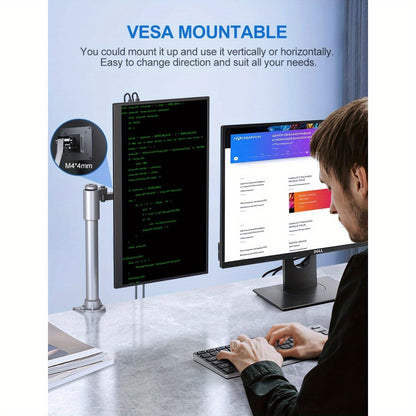 Monitor – Gaming Monitor – USB-C Scherm – Full HD Scherm – Portable Monitor – 18.5 Inch - 120Hz Verversingssnelheid – FreeSync Ondersteuning – sRGB Kleurruimte – VESA Bevestiging – Kantelbare Standaard