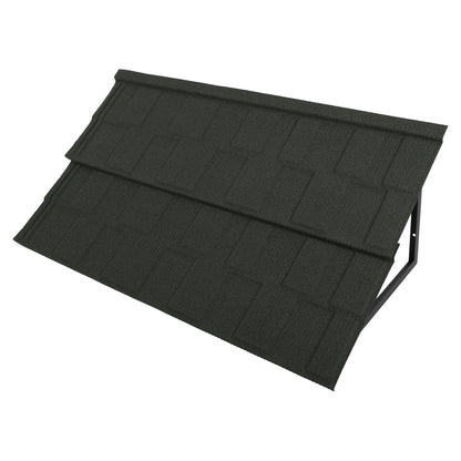 2-Pack 134*42CM Metal Awnings | Tile Shaped, Jungle Green, Brand NaMaSyo