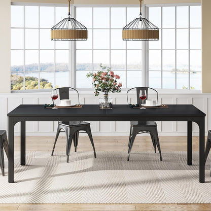 Conferentietafel – Vergadertafel – Meetingtafel – Bureaublad – Seminar Tafel – Modern – 198 cm – Zwart