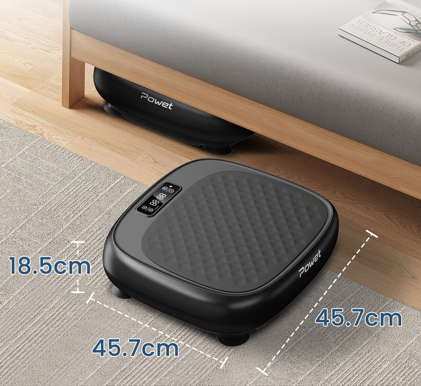 Trilplaat – Vibratieplaat – Powerplate – Vibratietrainer – Fitnessplatform – Compact Mini Formaat – Stevig IJzeren Materiaal – Draagkracht Tot 100 kg