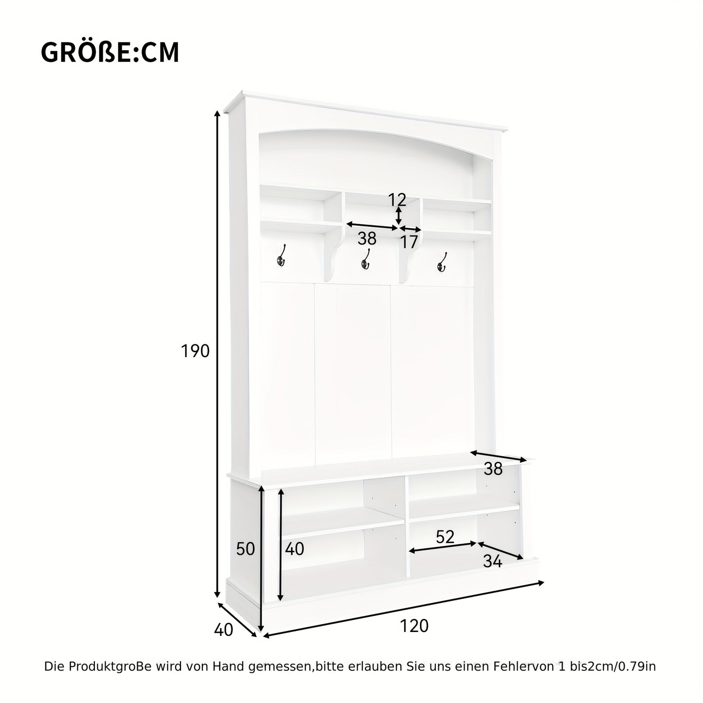 Halopberger – Kapstok – Schoenenkast – Opbergmeubel – Zitbank – Duurzaam Bamboe – Minimaal 3,2 Kubieke Voet Opbergruimte – Zwart Modern Design