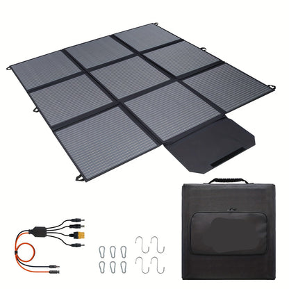 Draagbaar Zonnepaneel – Opvouwbaar Solar Paneel – Mobiel Zonne-energie Systeem – Camping Zonnepaneel – 400W Vermogen – Monokristallijn Met 22,5% Rendement - QUORE