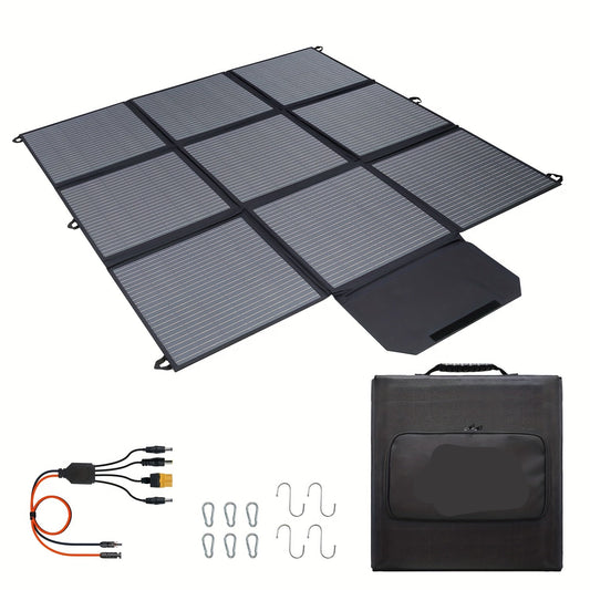 Draagbaar Zonnepaneel – Opvouwbaar Solar Paneel – Mobiel Zonne-energie Systeem – Camping Zonnepaneel – 400W Vermogen – Monokristallijn Met 22,5% Rendement - QUORE