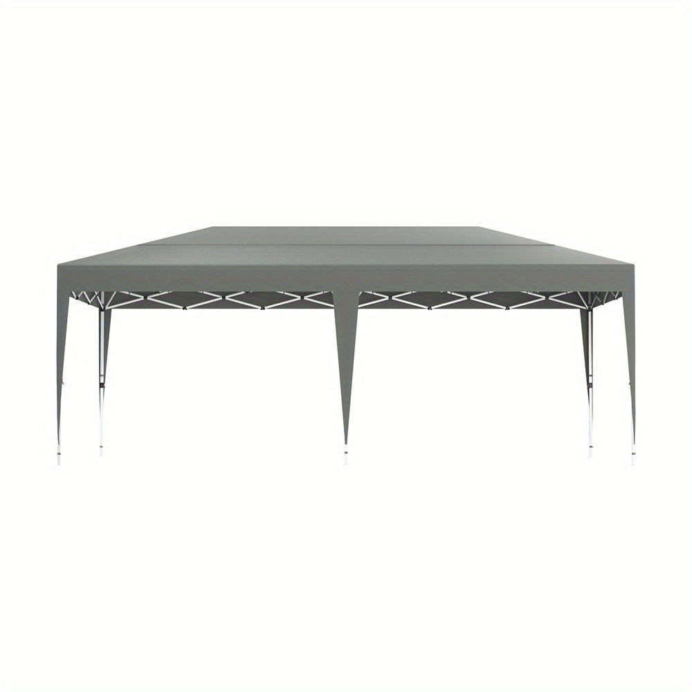 Tuinpaviljoen 3x6 m – Partytent – Overkapping – Vouwtent – Markttent – Zonder Zijwanden – Snel En Gereedschapsvrij Opzetten – Verstelbare Hoogte 244-264 cm