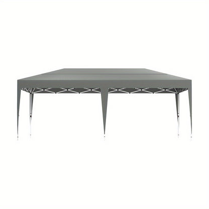 Tuinpaviljoen 3x6 m – Partytent – Overkapping – Vouwtent – Markttent – Zonder Zijwanden – Snel En Gereedschapsvrij Opzetten – Verstelbare Hoogte 244-264 cm