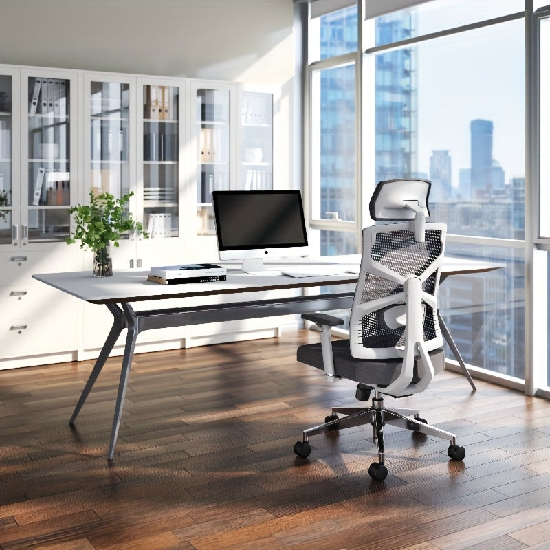 Bureaustoel – Bureaukruk – Gamestoel – Draaistoel – Office Chair – 4D Verstelbare Armleuningen – Ademend Mesh Met Lendensteun