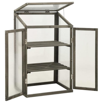 Kasje – Kweekkas – Mini Kas – Plantenkas – Kweekhuisje – Duurzaam Vurenhout – Compact 60x45x100 cm