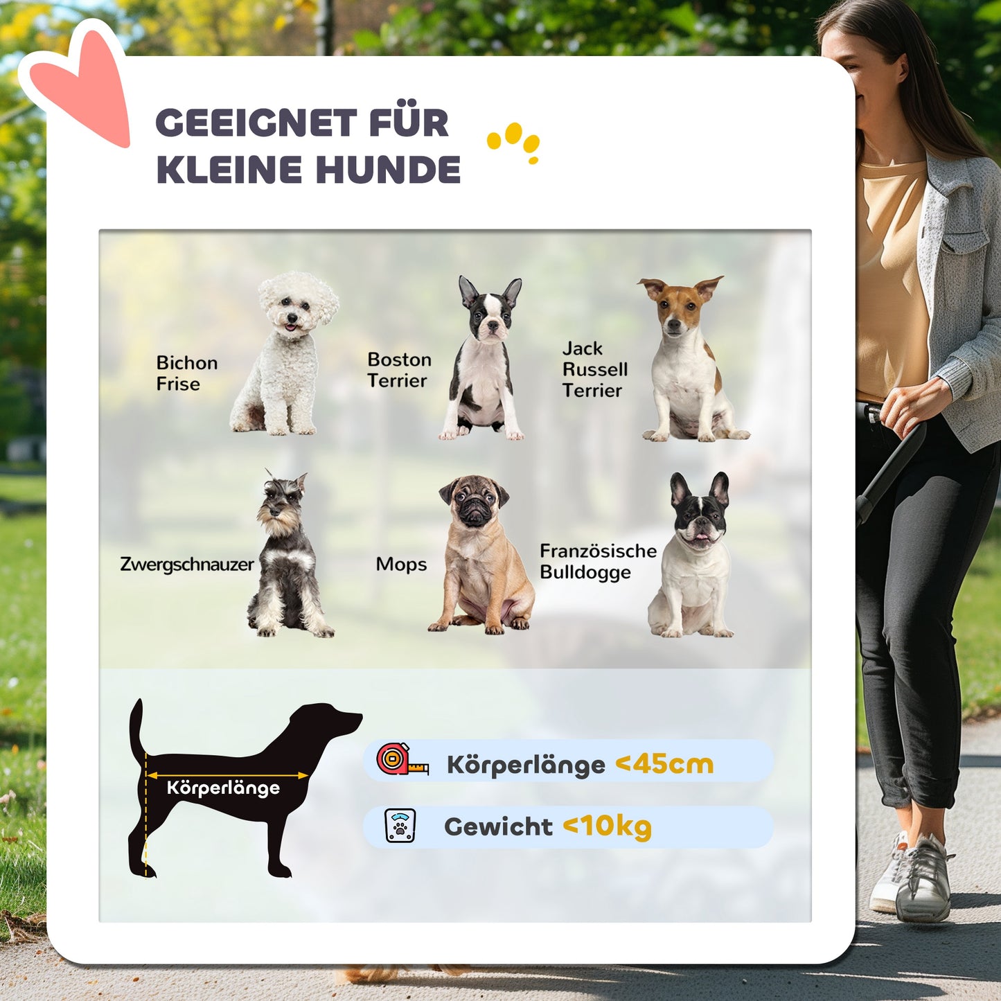Hondenwagen – Huisdierenwagen – Buggy – Draagtas – Autostoel – Lichtgewicht Aluminium Frame – 3-in-1 Opvouwbaar Design – Inclusief Veiligheidsharnassen – Lichtgrijs