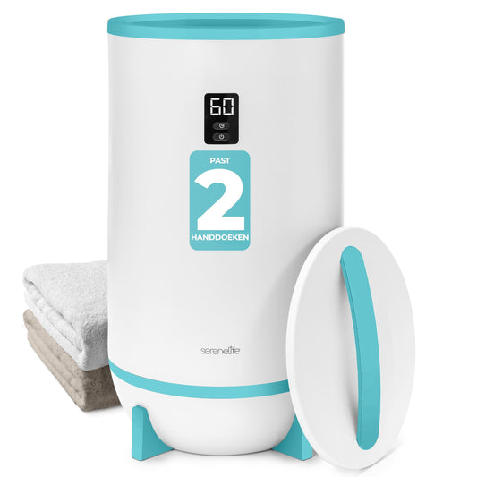 Handdoekenwarmer – Elektrische Handdoekdroger – Handdoekverwarmer – Badstofverwarmer – Timerfunctie – Geurhouder – Automatische Uitschakeling – Blauw