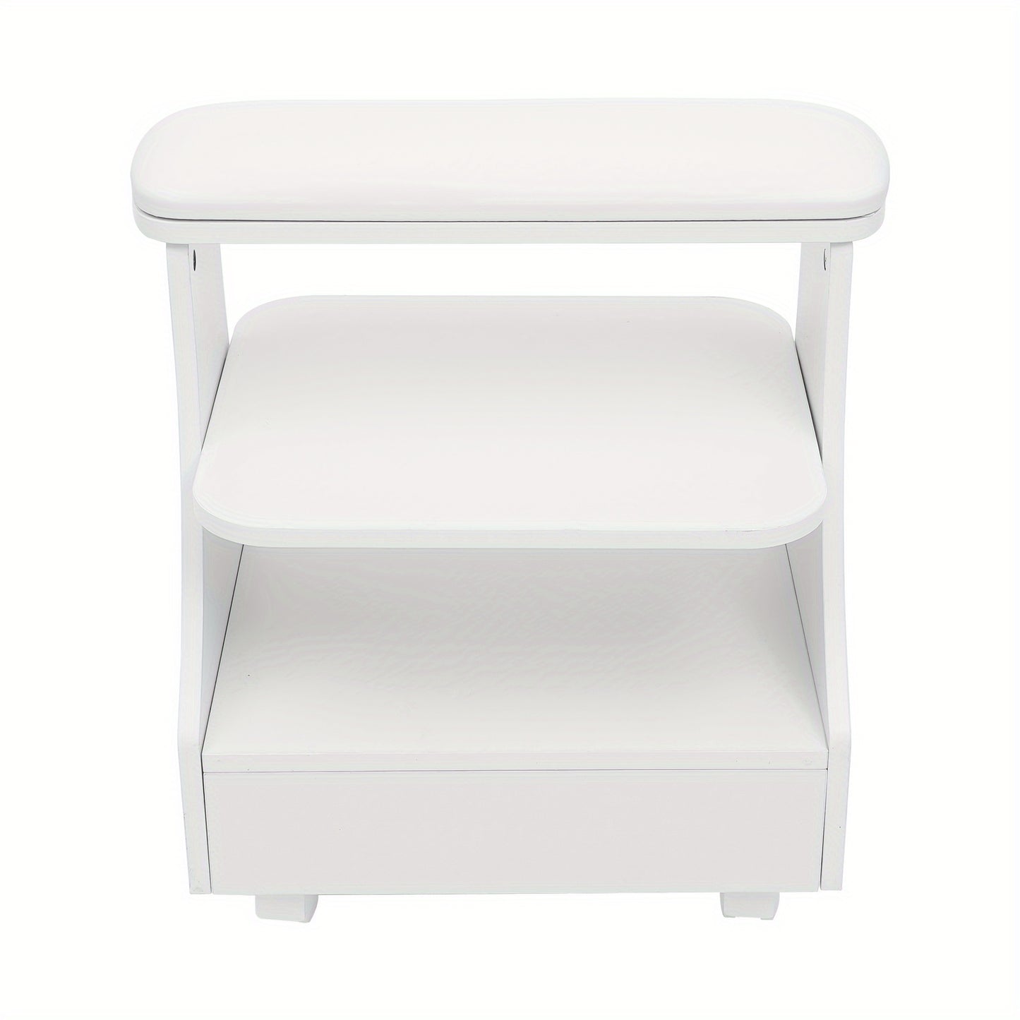 Pedicurekruk – Voetbadkruk – Pedicurestoel – Salonkruk – Spa Kruk – Robuuste Constructie – Breed Zittingoppervlak – Gemakkelijk Schoon Te Maken – Wit Modern Design