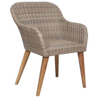 Buitenstoelen – Tuinstoelen – Terrasstoelen – Balkonstoelen – Gevlochten Resin – Weerbestendig – Metalen Frame