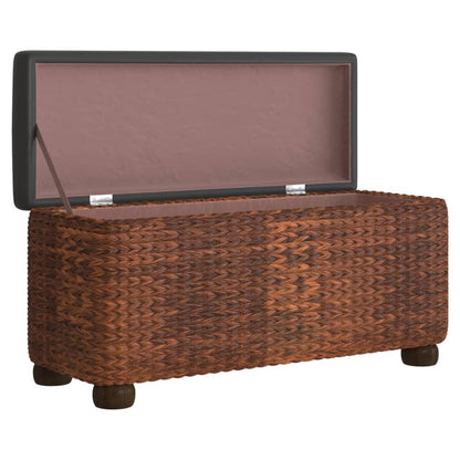Opbergbank – Zitbank – Halbank – Opbergkist – Poef – Set 2 stuks – 69 cm lang – Warmbruin Kussen – Compact & Functioneel