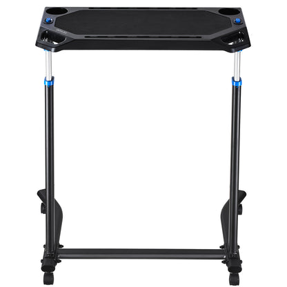 Fiets Bureau – Fiets Tafel – Hometrainer Tafel – Trainingsbureau – Fiets Trainer Desk – Verstelbaar 80-113,5 cm – Draaggewicht Tot 20 kg – Mobiel Met Remmen