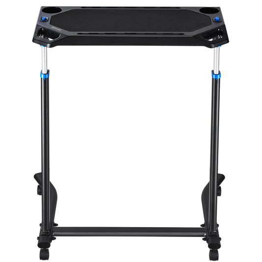 Fiets Bureau – Fiets Tafel – Hometrainer Tafel – Trainingsbureau – Fiets Trainer Desk – Verstelbaar 80-113,5 cm – Draaggewicht Tot 20 kg – Mobiel Met Remmen