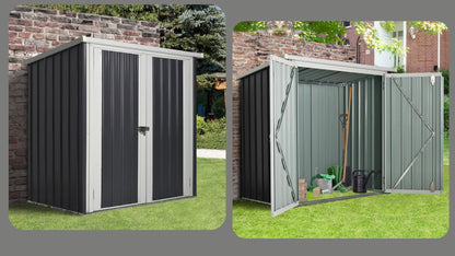 Tuinhuisje – Tuinschuur – Berging – Gereedschapsschuur – Afvalbakkenberging – 1,26 m² Opbergruimte – Gepoedercoat Stalen Frame