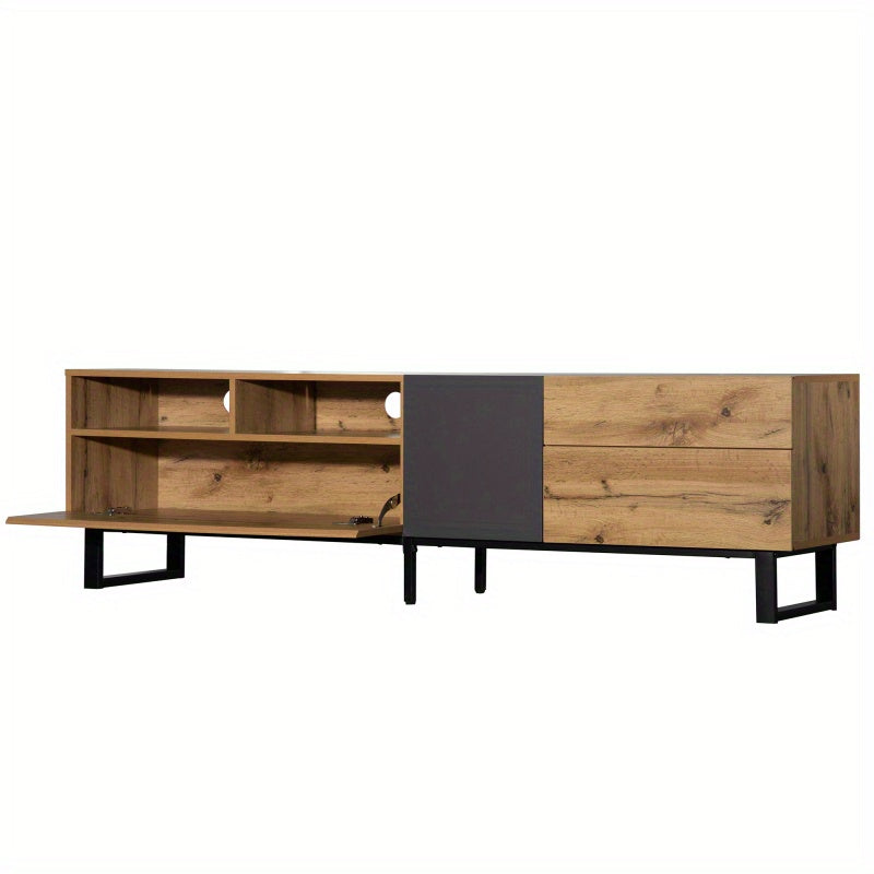 TV Meubel – TV Kast – televisiekast – TV Dressoir – Media Meubel – Modern Design – 180 cm breed – MDF met Metalen Poten
