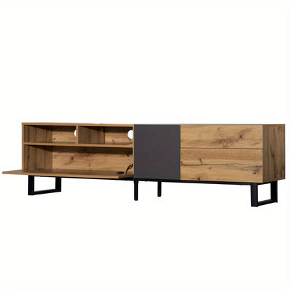 TV Meubel – TV Kast – televisiekast – TV Dressoir – Media Meubel – Modern Design – 180 cm breed – MDF met Metalen Poten