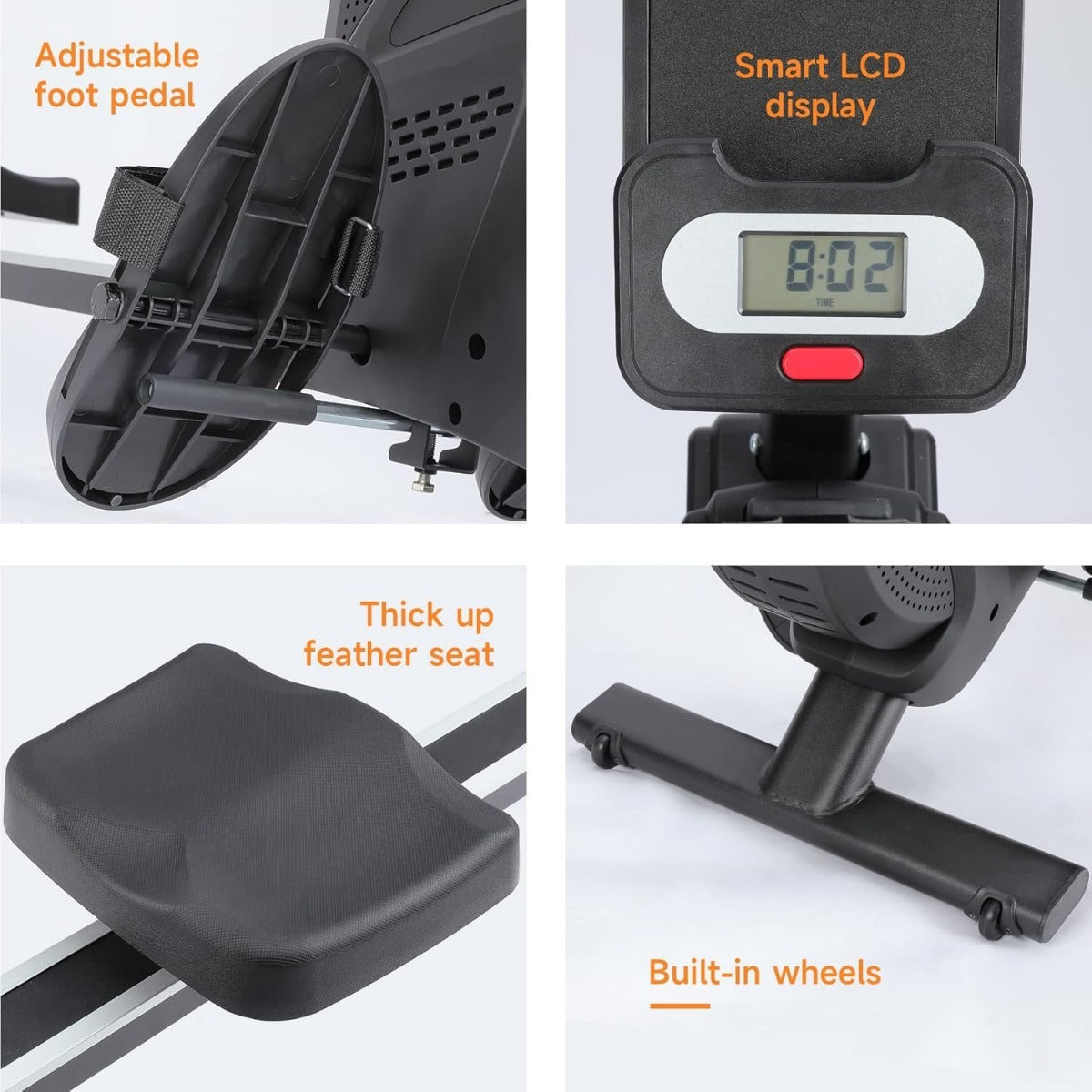 Magnetische Weerstandstrainer – Weerstandsfiets – Fitnessapparaat – Krachttrainer – Revalidatietrainer – Aluminiumlegering – Batterijvrij – Compact & Lichtgewicht