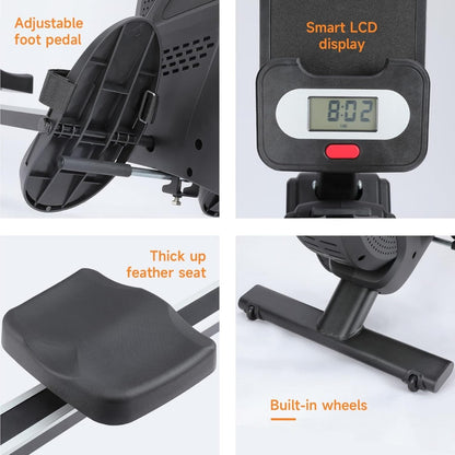 Magnetische Weerstandstrainer – Weerstandsfiets – Fitnessapparaat – Krachttrainer – Revalidatietrainer – Aluminiumlegering – Batterijvrij – Compact & Lichtgewicht